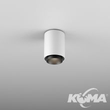 Vyro tuba sufitowa natynkowa 1x8W led 3000K 27° 230V biała optyka czarna